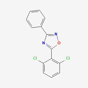 molecular formula C14H8Cl2N2O B5214220 5-(2,6-二氯苯基)-3-苯基-1,2,4-恶二唑 