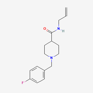 molecular formula C16H21FN2O B5214227 N-allyl-1-(4-fluorobenzyl)-4-piperidinecarboxamide 
