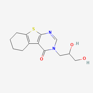 molecular formula C13H16N2O3S B5214255 3-(2,3-dihydroxypropyl)-5,6,7,8-tetrahydro[1]benzothieno[2,3-d]pyrimidin-4(3H)-one 