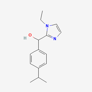 molecular formula C15H20N2O B5214263 (1-ethyl-1H-imidazol-2-yl)(4-isopropylphenyl)methanol 
