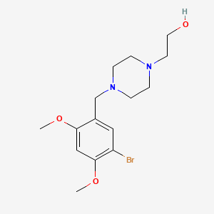 molecular formula C15H23BrN2O3 B5214282 2-[4-(5-bromo-2,4-dimethoxybenzyl)-1-piperazinyl]ethanol CAS No. 864409-94-9