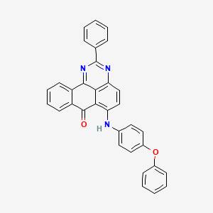 molecular formula C33H21N3O2 B5214342 6-[(4-phenoxyphenyl)amino]-2-phenyl-7H-benzo[e]perimidin-7-one 