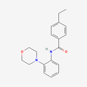 molecular formula C19H22N2O2 B5214385 4-ethyl-N-[2-(4-morpholinyl)phenyl]benzamide 