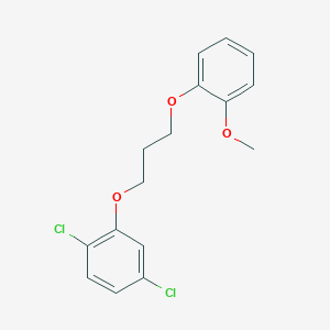 molecular formula C16H16Cl2O3 B5214398 1,4-dichloro-2-[3-(2-methoxyphenoxy)propoxy]benzene 