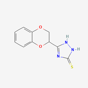 molecular formula C10H9N3O2S B5214432 5-(2,3-dihydro-1,4-benzodioxin-2-yl)-4H-1,2,4-triazole-3-thiol 