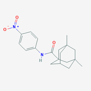 molecular formula C19H24N2O3 B5214443 3,5-dimethyl-N-(4-nitrophenyl)-1-adamantanecarboxamide CAS No. 6117-36-8