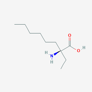 molecular formula C10H21NO2 B052145 (2S)-2-Amino-2-ethyloctanoic acid CAS No. 114781-19-0