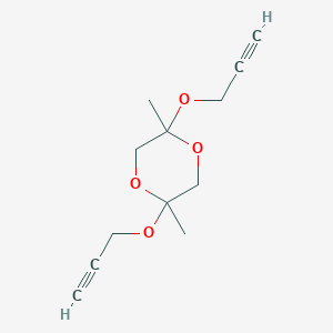 molecular formula C12H16O4 B5214511 2,5-dimethyl-2,5-bis(2-propyn-1-yloxy)-1,4-dioxane CAS No. 82816-35-1