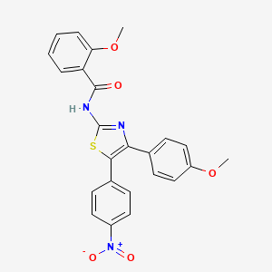 2-methoxy-N-[4-(4-methoxyphenyl)-5-(4-nitrophenyl)-1,3-thiazol-2-yl]benzamide