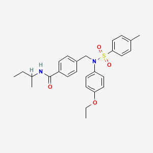 N-(sec-butyl)-4-({(4-ethoxyphenyl)[(4-methylphenyl)sulfonyl]amino}methyl)benzamide