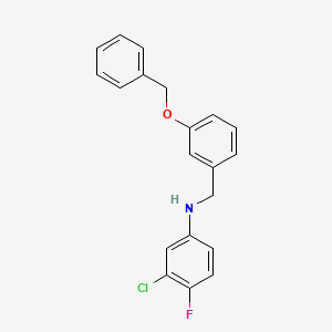molecular formula C20H17ClFNO B5214607 N-[3-(benzyloxy)benzyl]-3-chloro-4-fluoroaniline 