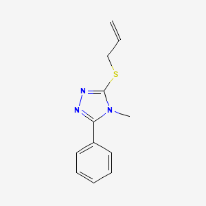 molecular formula C12H13N3S B5214626 3-(allylthio)-4-methyl-5-phenyl-4H-1,2,4-triazole 