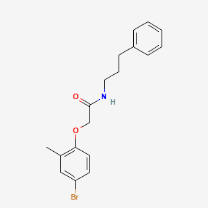 molecular formula C18H20BrNO2 B5214683 2-(4-bromo-2-methylphenoxy)-N-(3-phenylpropyl)acetamide 