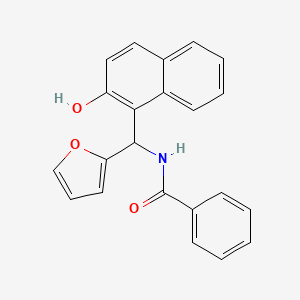 molecular formula C22H17NO3 B5214711 N-[2-furyl(2-hydroxy-1-naphthyl)methyl]benzamide 