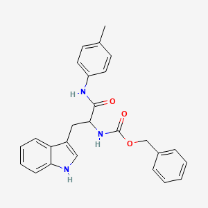 molecular formula C26H25N3O3 B5214715 N-[(benzyloxy)carbonyl]-N-(4-methylphenyl)tryptophanamide 