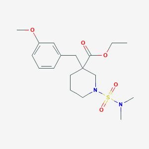 ethyl 1-[(dimethylamino)sulfonyl]-3-(3-methoxybenzyl)-3-piperidinecarboxylate