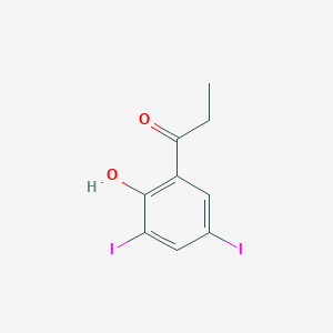 molecular formula C9H8I2O2 B5214729 1-(2-hydroxy-3,5-diiodophenyl)-1-propanone 