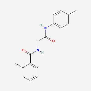molecular formula C17H18N2O2 B5214749 2-methyl-N-{2-[(4-methylphenyl)amino]-2-oxoethyl}benzamide 
