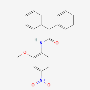 molecular formula C21H18N2O4 B5214756 N-(2-methoxy-4-nitrophenyl)-2,2-diphenylacetamide 