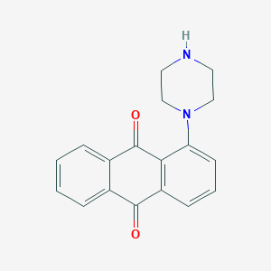 molecular formula C18H16N2O2 B5214769 1-(1-piperazinyl)anthra-9,10-quinone 