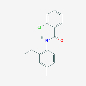 molecular formula C16H16ClNO B5214840 2-chloro-N-(2-ethyl-4-methylphenyl)benzamide 