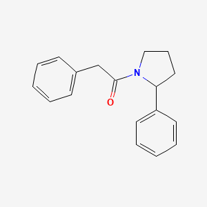 molecular formula C18H19NO B5214845 2-phenyl-1-(phenylacetyl)pyrrolidine 