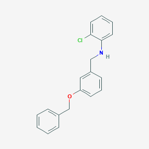 molecular formula C20H18ClNO B5214854 N-[3-(benzyloxy)benzyl]-2-chloroaniline 