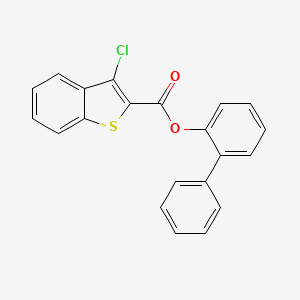 molecular formula C21H13ClO2S B5214859 2-biphenylyl 3-chloro-1-benzothiophene-2-carboxylate 