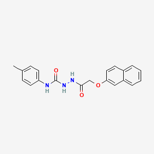 molecular formula C20H19N3O3 B5214861 N-(4-methylphenyl)-2-[(2-naphthyloxy)acetyl]hydrazinecarboxamide 
