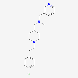 molecular formula C21H28ClN3 B5214864 ({1-[2-(4-chlorophenyl)ethyl]-4-piperidinyl}methyl)methyl(3-pyridinylmethyl)amine 