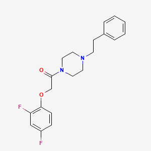 1-[(2,4-difluorophenoxy)acetyl]-4-(2-phenylethyl)piperazine