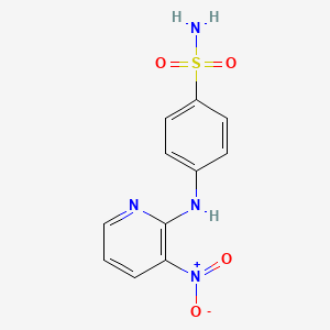 molecular formula C11H10N4O4S B5214953 4-[(3-nitro-2-pyridinyl)amino]benzenesulfonamide 
