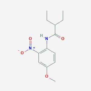 molecular formula C13H18N2O4 B5214966 2-ethyl-N-(4-methoxy-2-nitrophenyl)butanamide 