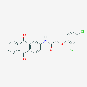 molecular formula C22H13Cl2NO4 B5214997 2-(2,4-dichlorophenoxy)-N-(9,10-dioxo-9,10-dihydro-2-anthracenyl)acetamide 