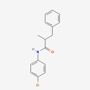 molecular formula C16H16BrNO B5215004 N-(4-bromophenyl)-2-methyl-3-phenylpropanamide 