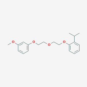molecular formula C20H26O4 B5215006 1-isopropyl-2-{2-[2-(3-methoxyphenoxy)ethoxy]ethoxy}benzene 