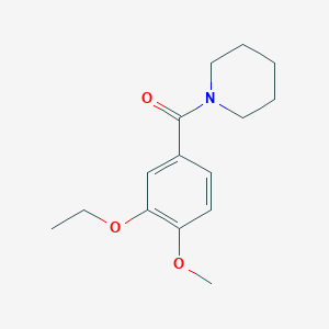 molecular formula C15H21NO3 B5215021 1-(3-ethoxy-4-methoxybenzoyl)piperidine 