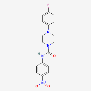 molecular formula C17H17FN4O3 B5215032 4-(4-fluorophenyl)-N-(4-nitrophenyl)-1-piperazinecarboxamide 