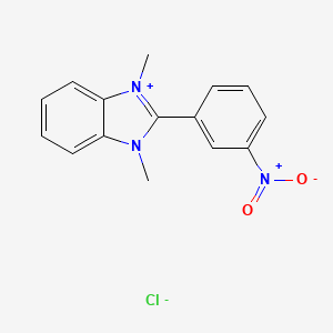 molecular formula C15H14ClN3O2 B5215053 1,3-dimethyl-2-(3-nitrophenyl)-1H-3,1-benzimidazol-3-ium chloride 