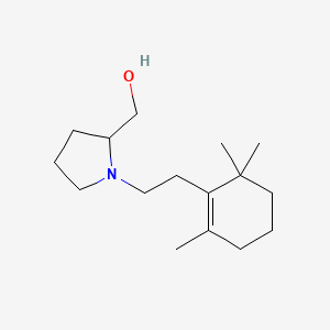 molecular formula C16H29NO B5215110 {1-[2-(2,6,6-trimethyl-1-cyclohexen-1-yl)ethyl]-2-pyrrolidinyl}methanol 