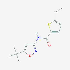 molecular formula C14H18N2O2S B5215126 N-(5-tert-butyl-3-isoxazolyl)-5-ethyl-2-thiophenecarboxamide 