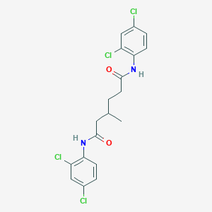 molecular formula C19H18Cl4N2O2 B5215184 N,N'-bis(2,4-dichlorophenyl)-3-methylhexanediamide 