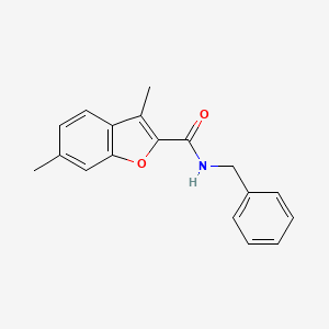 molecular formula C18H17NO2 B5215321 N-benzyl-3,6-dimethyl-1-benzofuran-2-carboxamide CAS No. 959239-11-3