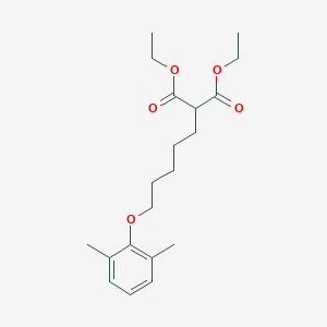 molecular formula C20H30O5 B5215322 diethyl [5-(2,6-dimethylphenoxy)pentyl]malonate 