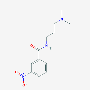 molecular formula C12H17N3O3 B5215329 N-[3-(dimethylamino)propyl]-3-nitrobenzamide 