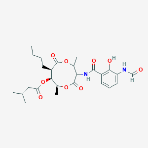 molecular formula C26H36N2O9 B521537 Antimycin A3 CAS No. 116095-17-1