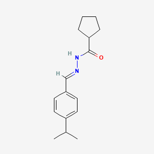 molecular formula C16H22N2O B5215389 N'-(4-isopropylbenzylidene)cyclopentanecarbohydrazide 