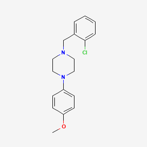 molecular formula C18H21ClN2O B5215397 1-(2-chlorobenzyl)-4-(4-methoxyphenyl)piperazine 