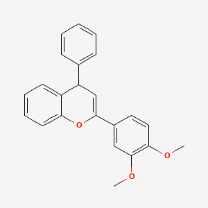 molecular formula C23H20O3 B5215424 2-(3,4-dimethoxyphenyl)-4-phenyl-4H-chromene 