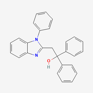 molecular formula C27H22N2O B5215454 1,1-diphenyl-2-(1-phenyl-1H-benzimidazol-2-yl)ethanol 